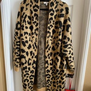 Cheetah Print Cardigan